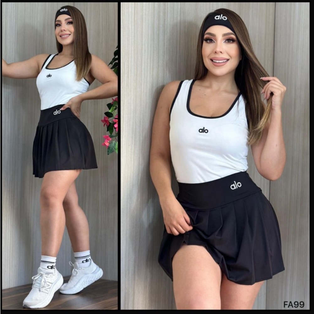 ALO Yoga Black Mini Skirt